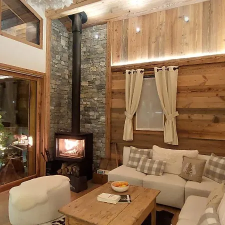 木屋 L'echappee - D'exception Avec Sauna, 7 7 Salles De Bain, Terrasses, Jardin Et Vues Sublimes, Skiroom, Proche Telecabine