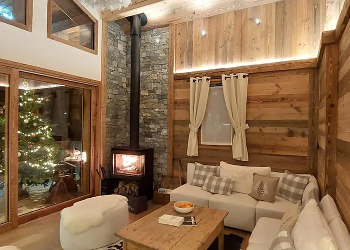 木屋 L'echappee - D'exception Avec Sauna, 7 7 Salles De Bain, Terrasses, Jardin Et Vues Sublimes, Skiroom, Proche Telecabine