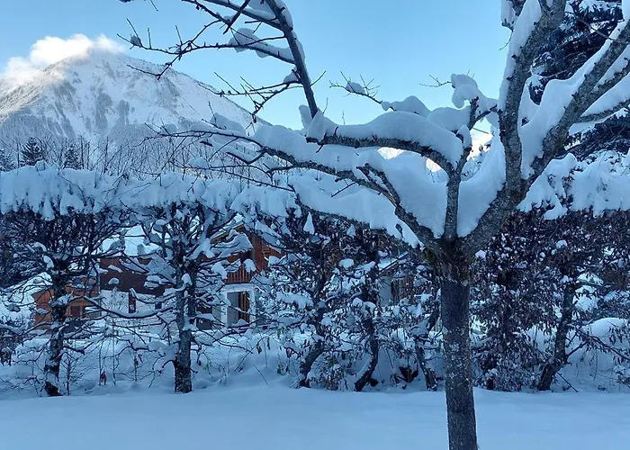 木屋 L'echappee - D'exception Avec Sauna, 7 7 Salles De Bain, Terrasses, Jardin Et Vues Sublimes, Skiroom, Proche Telecabine *
