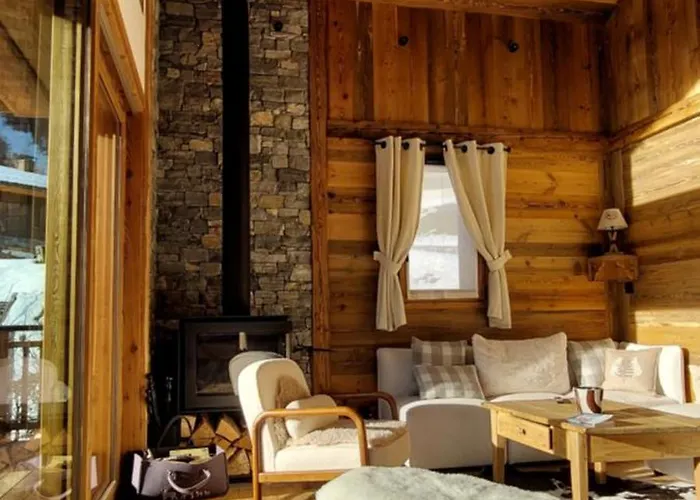 L'echappee - D'exception Avec Sauna, 7 7 Salles De Bain, Terrasses, Jardin Et Vues Sublimes, Skiroom, Proche Telecabine 木屋 拉普拉涅