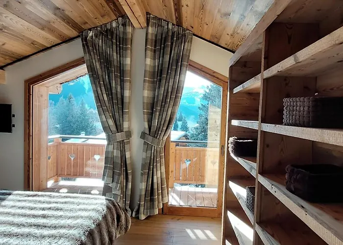 木屋 L'echappee - D'exception Avec Sauna, 7 7 Salles De Bain, Terrasses, Jardin Et Vues Sublimes, Skiroom, Proche Telecabine *