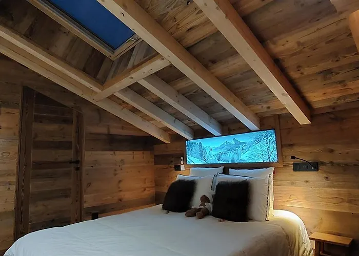 木屋 L'echappee - D'exception Avec Sauna, 7 7 Salles De Bain, Terrasses, Jardin Et Vues Sublimes, Skiroom, Proche Telecabine