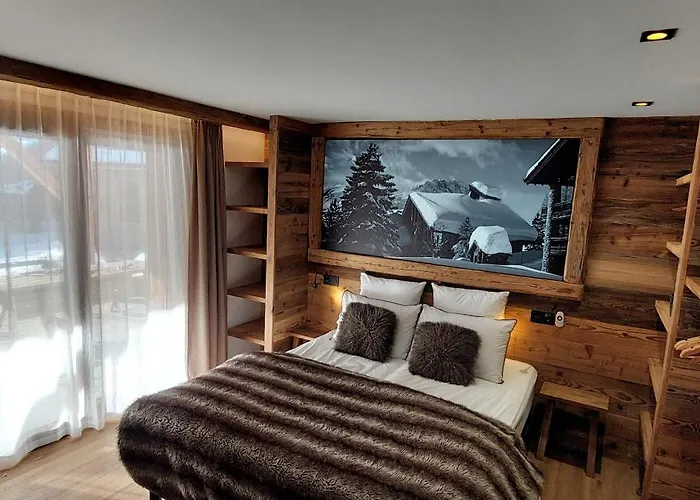 木屋 L'echappee - D'exception Avec Sauna, 7 7 Salles De Bain, Terrasses, Jardin Et Vues Sublimes, Skiroom, Proche Telecabine